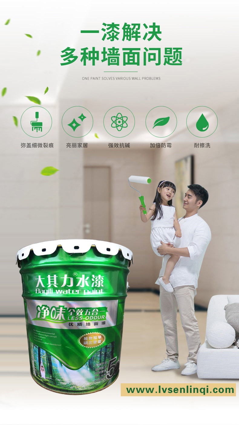海南大其力 净味全效五合一 优质墙面漆(内墙面漆)